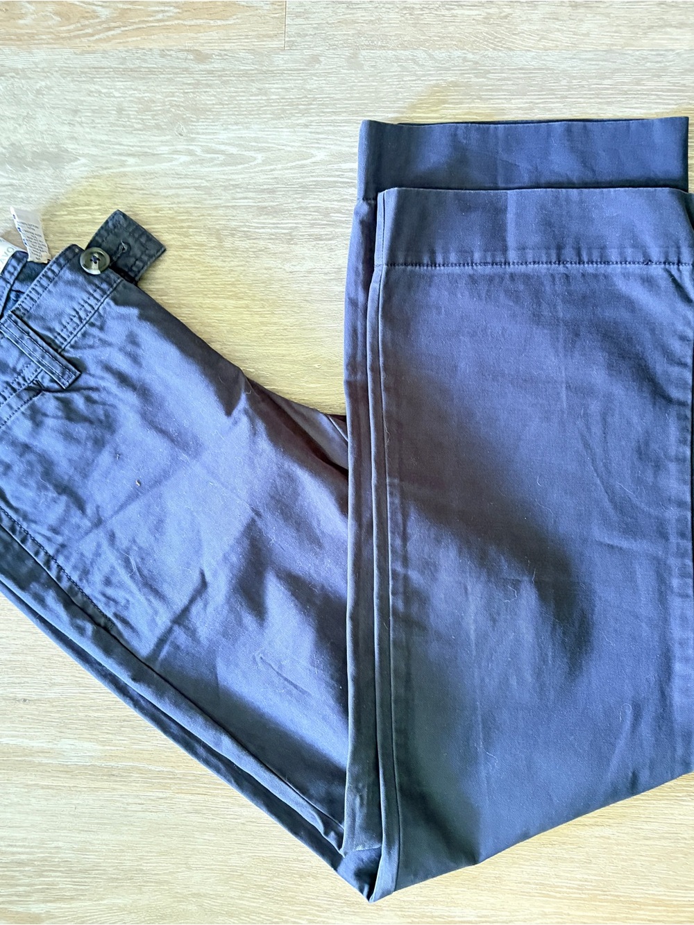 GAP Men's Dark Navy Straight Trousers
